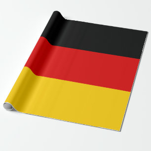 30" German Flag Colors Crafts and Decorating Wrapping Paper