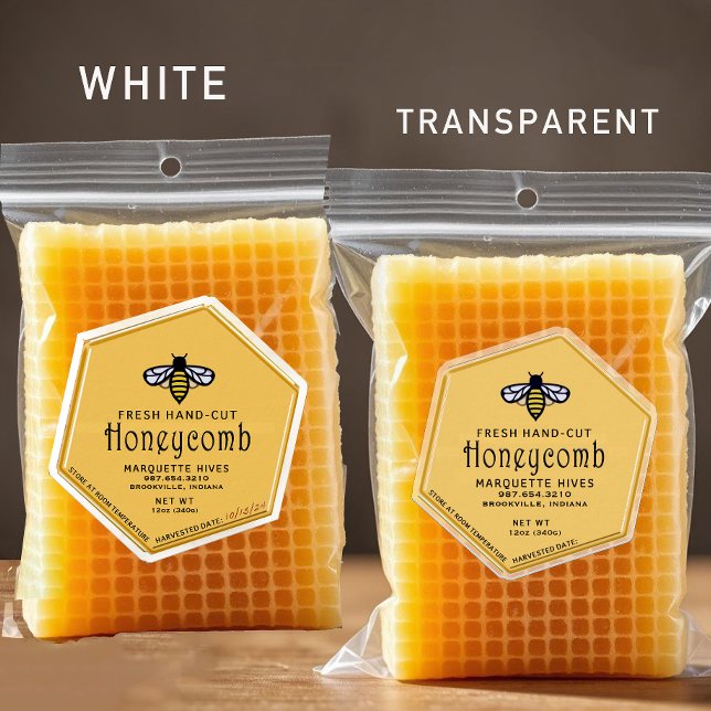 30 Hexagon shaped waterproof yellow honeycomb bee Sticker (Creator Uploaded)