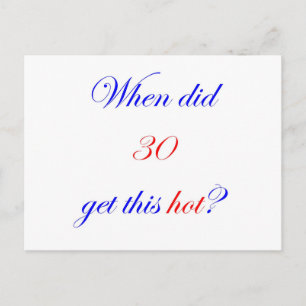 30 Hot Postcard