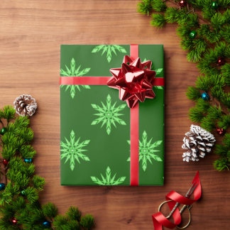30 Inches * 60 Feet Green Sparkle Glossy  Wrapping Paper
