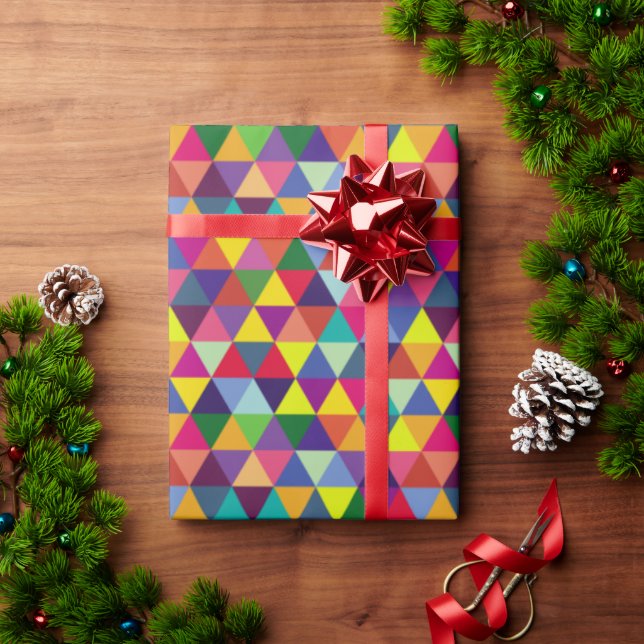 30 Inches x 6 Feet Geometrical Wrapping Paper (Holiday Gift)