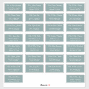 30 Individual Wedding Guest Address Labels