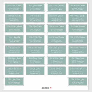 30 Individual Wedding Guest Address Labels