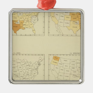 30 Interstate migration 1890 TXWV Metal Ornament