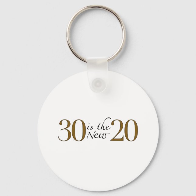 30 is the new 20 keychain (Front)