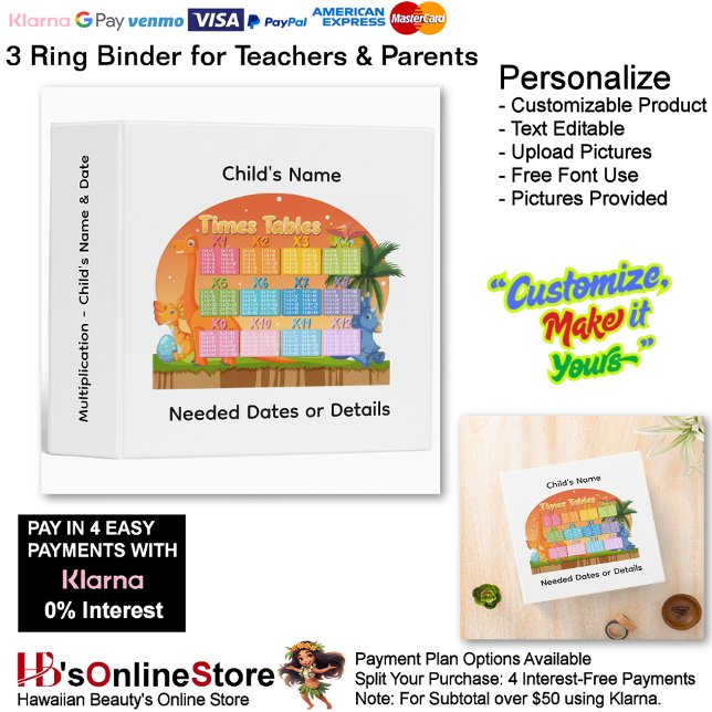 30 Learn Multiplication Child's Name Date Teacher  3 Ring Binder (30 Learn Multiplication Child's Name Date Teacher 3 Ring Binder.)