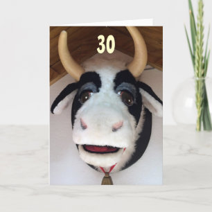 30-NOW "THAT" IS SOMETHING TO "MOO ABOUT" BIRTHDAY CARD