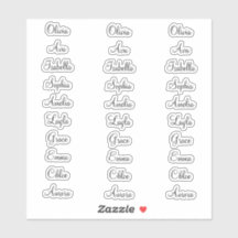 30 Personalized Calligraphy Labels Elegant Custom