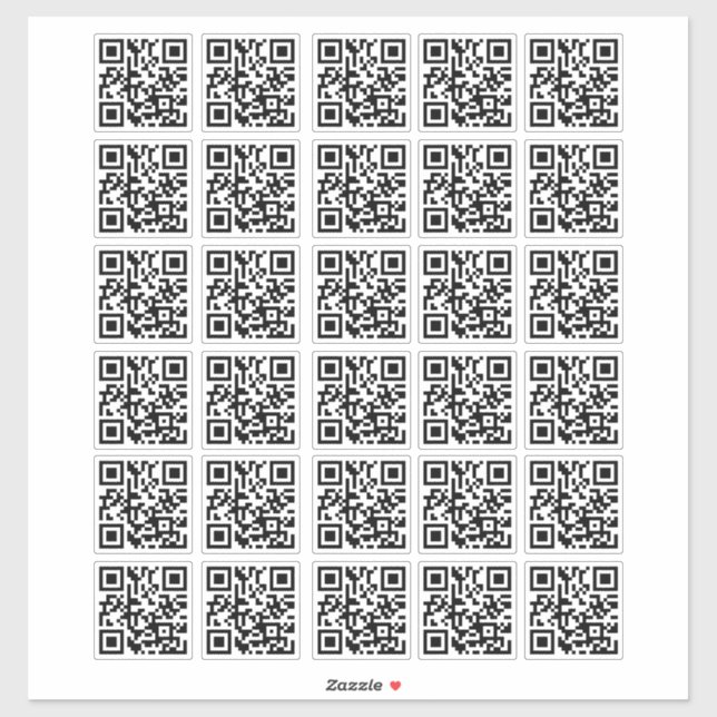 30 Personalized Easy to Make QR Code Sticker (Sheet)