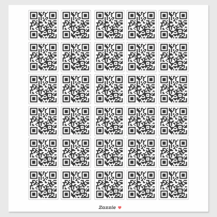 30 Personalized Easy to Make QR Code Sticker Zazzle