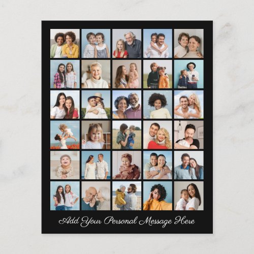 30 Photo Collage Add A Greeting Paper SheetCard