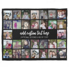30 Photo Collage Grid - 2 Text boxes - black white