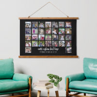 30 Photo Collage Montage and Text - Can Edit Black