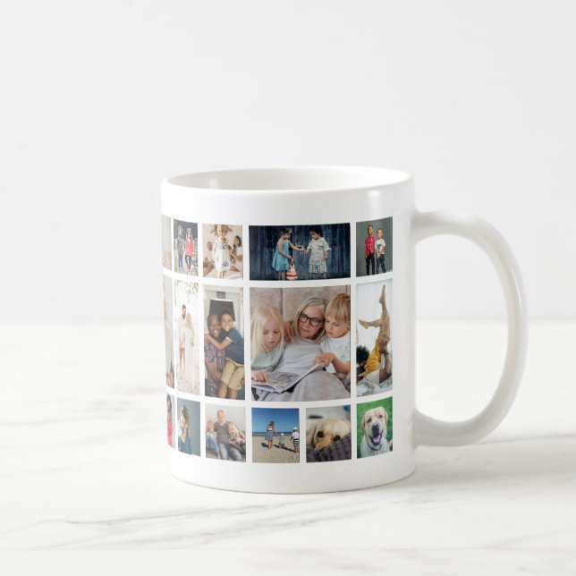 30 Photo collage template personalized Coffee Mug (Right)