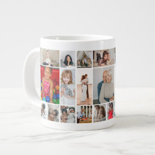 30 Photo collage template personalized Giant Coffee Mug