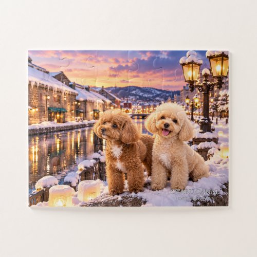 30 Piece Senior Puzzle, Toy Poodles in Snow Jigsaw Puzzle