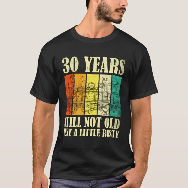 30 Railroad Steam Train T-Shirt (Front)