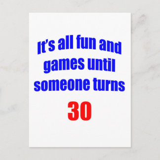 30 Someone turns 30 Postcard