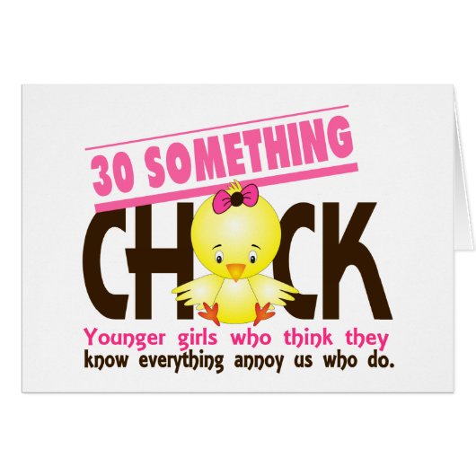 30-Something Chick 3 Cards (Front Horizontal)