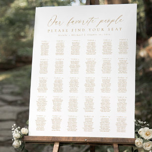 30 Tables Our Favorite People Seating Chart Foam Board