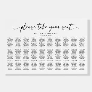 30 Tables Take Your Seat Seating Chart Foam Board