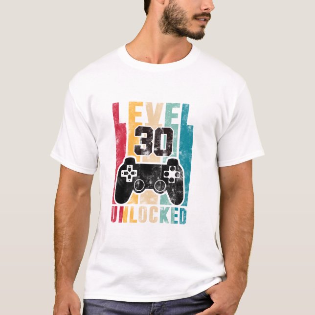 30 Unlocked 30 year old Bday T-Shirt (Front)
