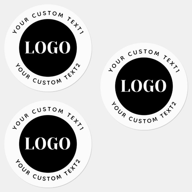 30 Waterproof Business Logo Water bottle Sticker (Group)