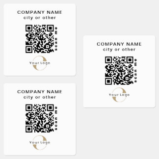  30 Waterproof Stickers Business QR code Laptop