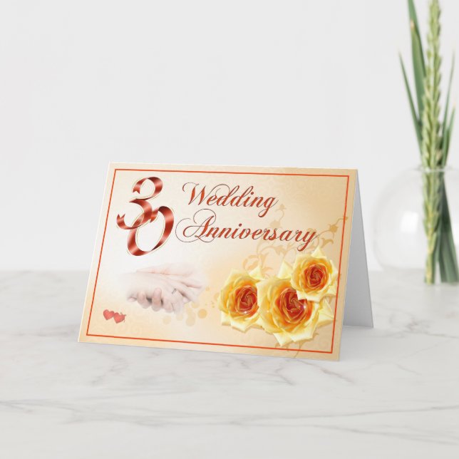 30 Wedding Anniversary Card (Front)