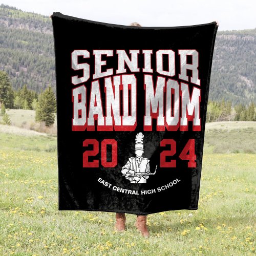 30x40 School Band Senior Mom Stadium Fleece Blanket