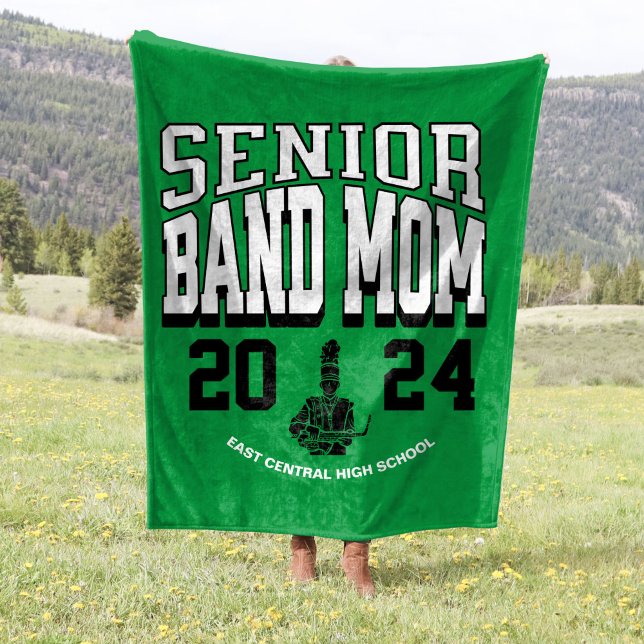 30"x40" School Band Senior Mom Stadium Fleece Blanket (Creator Uploaded)
