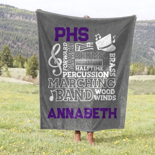 30x40 School Band Stadium Fleece Blanket