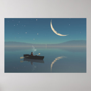 30" x 24" paper Poster w' "peaceful" image