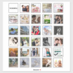 30 x WEDDING PHOTO Collage Scrapbooking Journal Sticker<br><div class="desc">Replace these 30 photos with your own wedding photos to decorate your journal,  planner,  scrapbook as desired!</div>