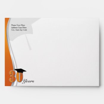30 Year Class Reunion Envelope by lovescolor at Zazzle