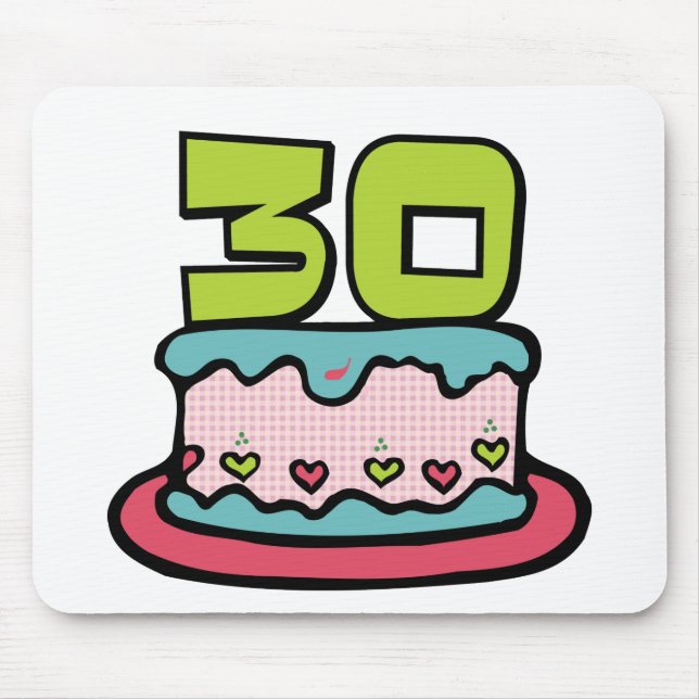 30 Year Old Birthday Cake Mouse Pad (Front)