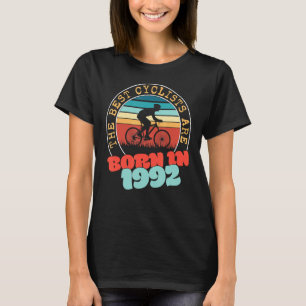 30 Year Old Cyclist Born in 1992 30th Birthday Cy T-Shirt