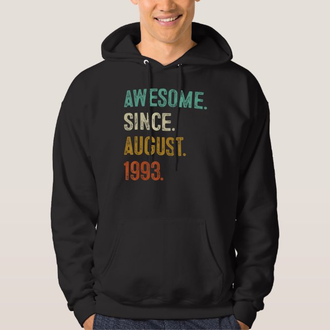 30 Year Old Gift 30th Birthday Men Awesome Since A Hoodie (Front)