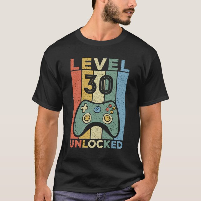 30 Year Old Gifts Men Gamer 30th Birthday Gift T-Shirt (Front)