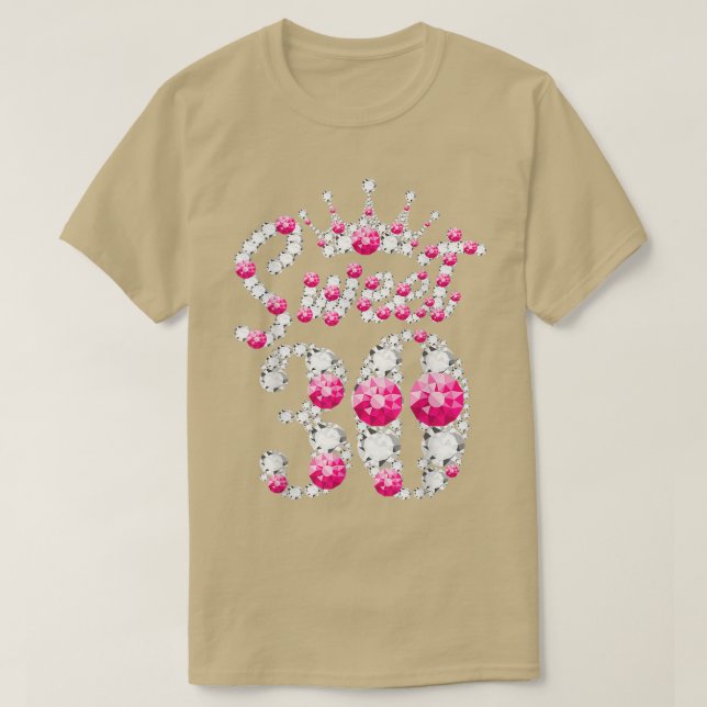 30 Year Old Gifts Sweet 30th Birthday Pink Diamond T-Shirt (Design Front)