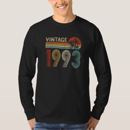 30 Year Old Gifts Vintage 1993 30th Birthday Gift  T_Shirt