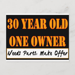 30 Year Old, One Owner - Needs Parts, Make Offer Postcard