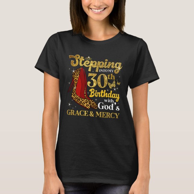 30 Year Old Stepping Into My 30th Birthday  Girls  T-Shirt (Front)