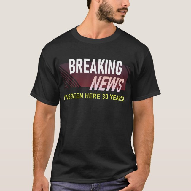 30 Year Work Anniversary 30th Employee Gift T-Shirt (Front)