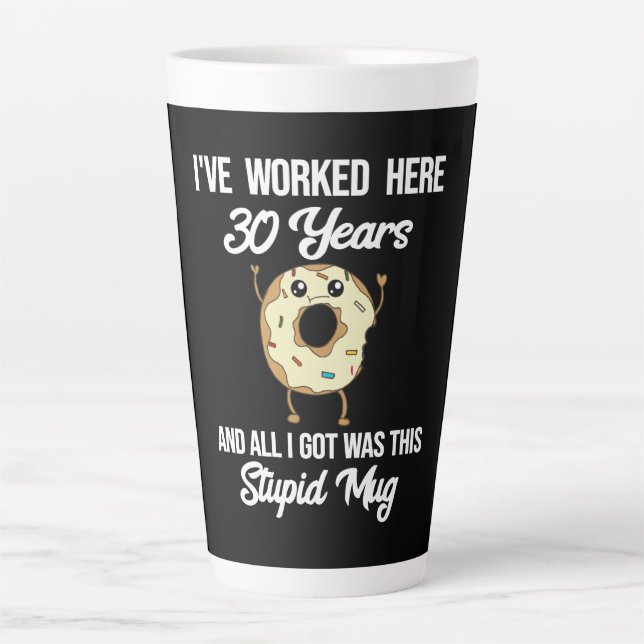 30 Year Work Anniversary Appreciation Gift Two-Ton Latte Mug (Front)