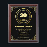 30 Year Work Anniversary | Employee Appreciation Award Plaque<br><div class="desc">30 year work anniversary quotes award,  for Employee Appreciation. personalized happy work anniversary gift</div>