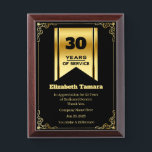 30 Year Work Anniversary | Employee Appreciation Award Plaque<br><div class="desc">30-year work anniversary quotes award,  for Employee Appreciation. personalized gift</div>