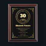 30 Year Work Anniversary | Employee Appreciation Award Plaque<br><div class="desc">30 year work anniversary quotes award,  for Employee Appreciation. personalized happy work anniversary gift</div>