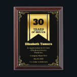 30 Year Work Anniversary | Employee Appreciation Award Plaque<br><div class="desc">30-year work anniversary quotes award,  for Employee Appreciation. personalized gift</div>