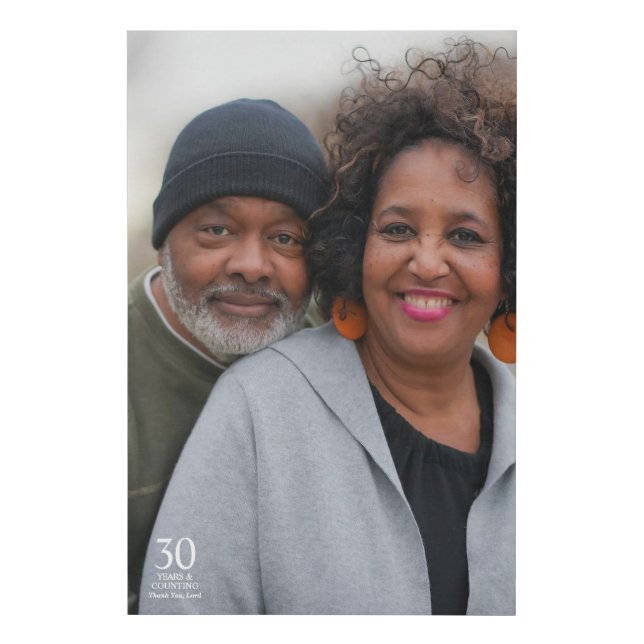 30 Years And Counting Christian Anniversary Faux Canvas Print (Front)